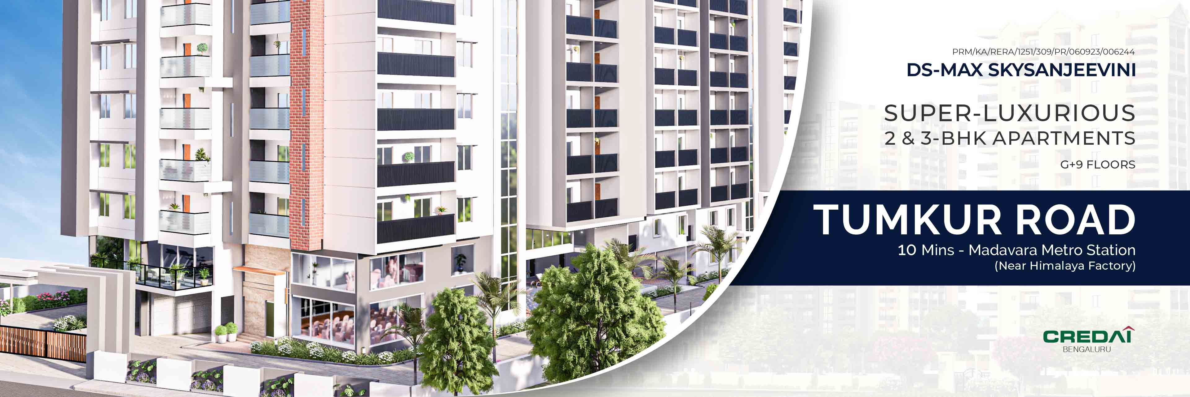 DS-MAX SKYSANJEEVINI - 2 & 3 - BHK apartments in Tumkur Road. Himalaya Wellness Company