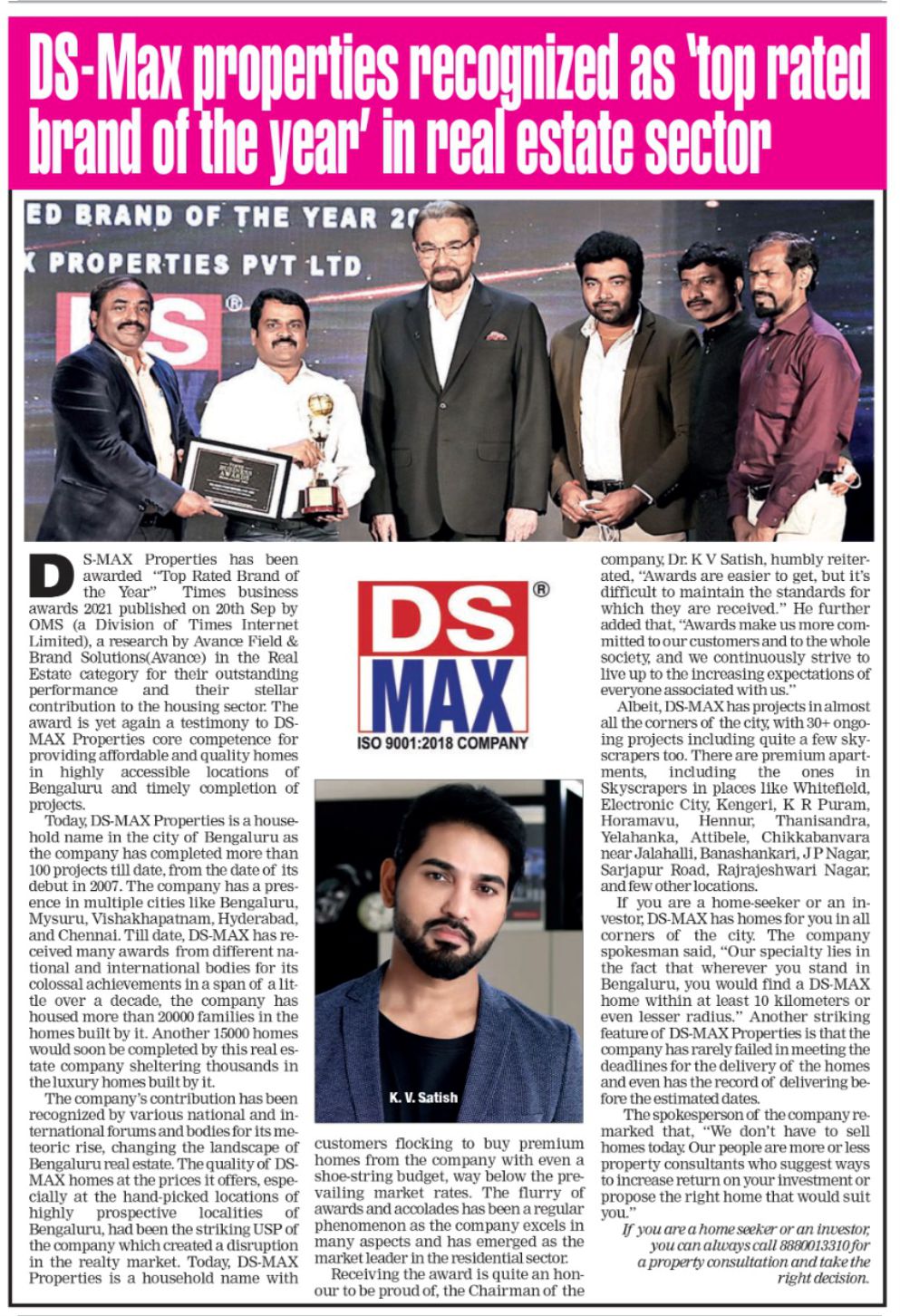                                     DS-MAX Properties supports construction workers with food, health checks, and financial aid.
                                    